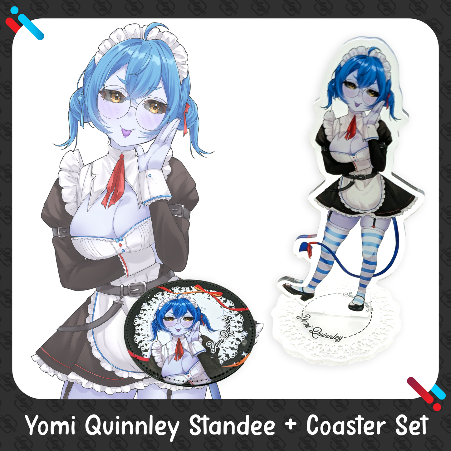 Socks Agency : LIMITED Maid Standee & Coaster Combos