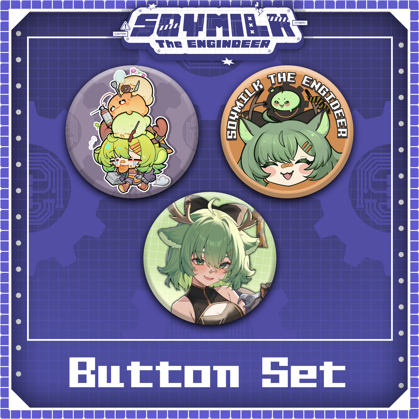 Soymilk : Button Set