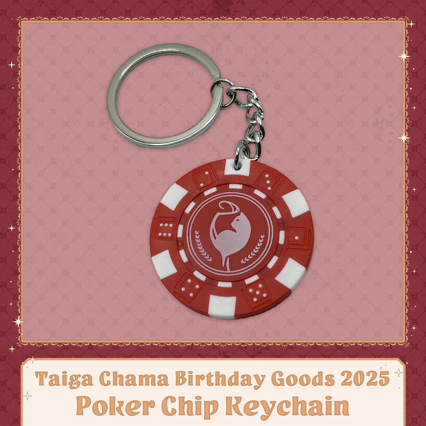 Taiga Chama : Poker Chip Keychain