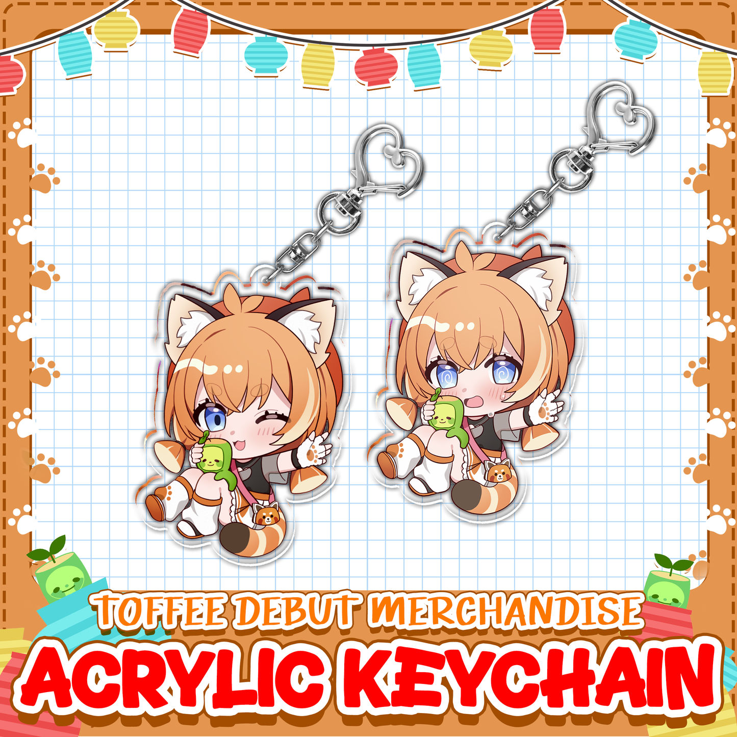 Toffee : Acrylic Keychain