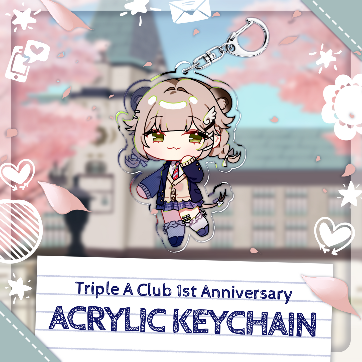 Ciccino Katterina : AAA Club Acrylic Keychain