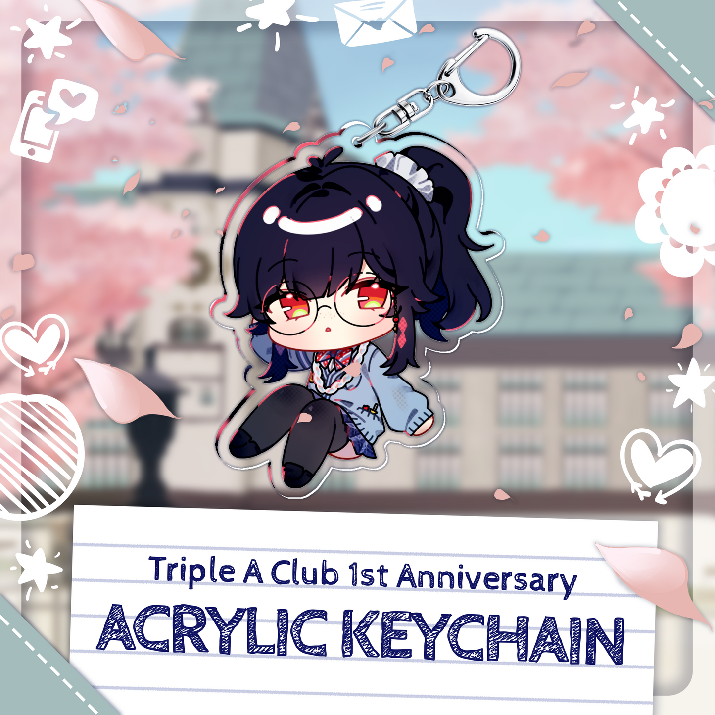 Mivi Aivori : AAA Club Acrylic Keychain