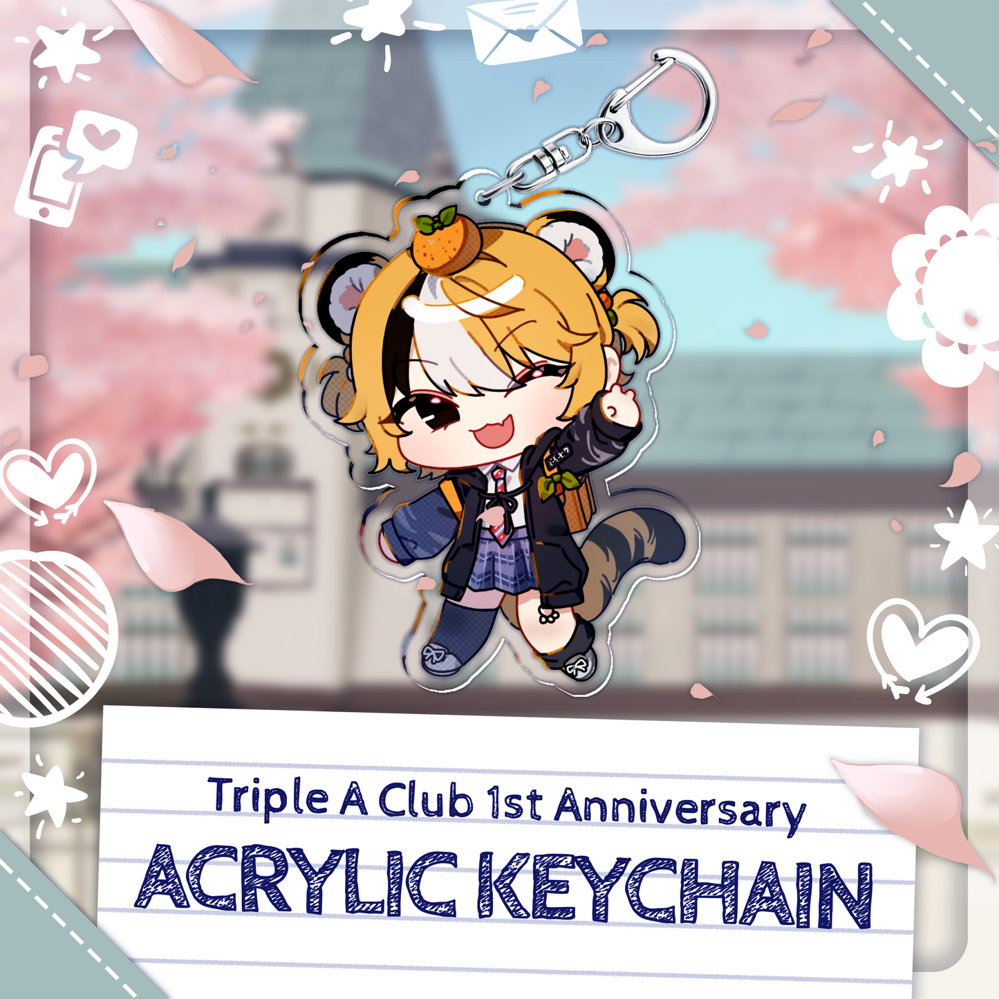 Tomomi Toraya : AAA Club Acrylic Keychain