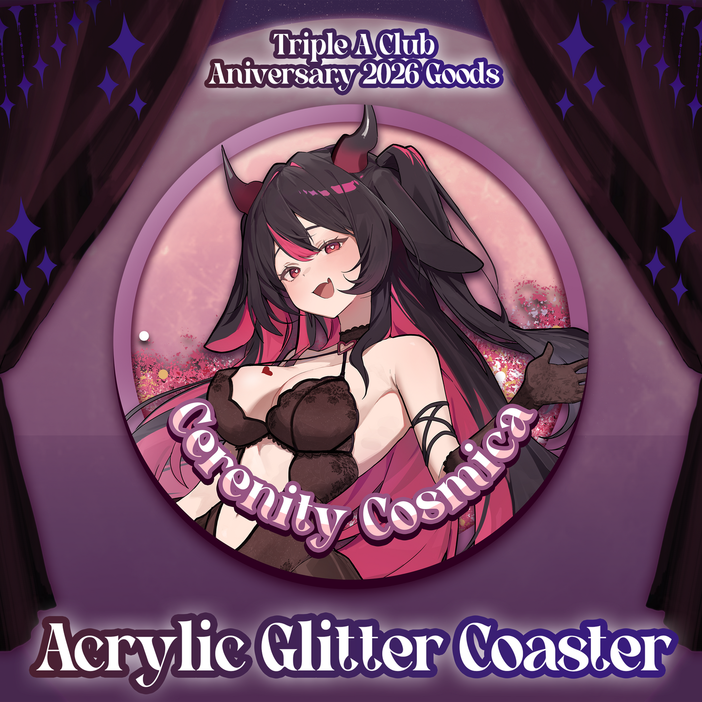 AAA Club : Cerenity Anniversary Glitter Coaster
