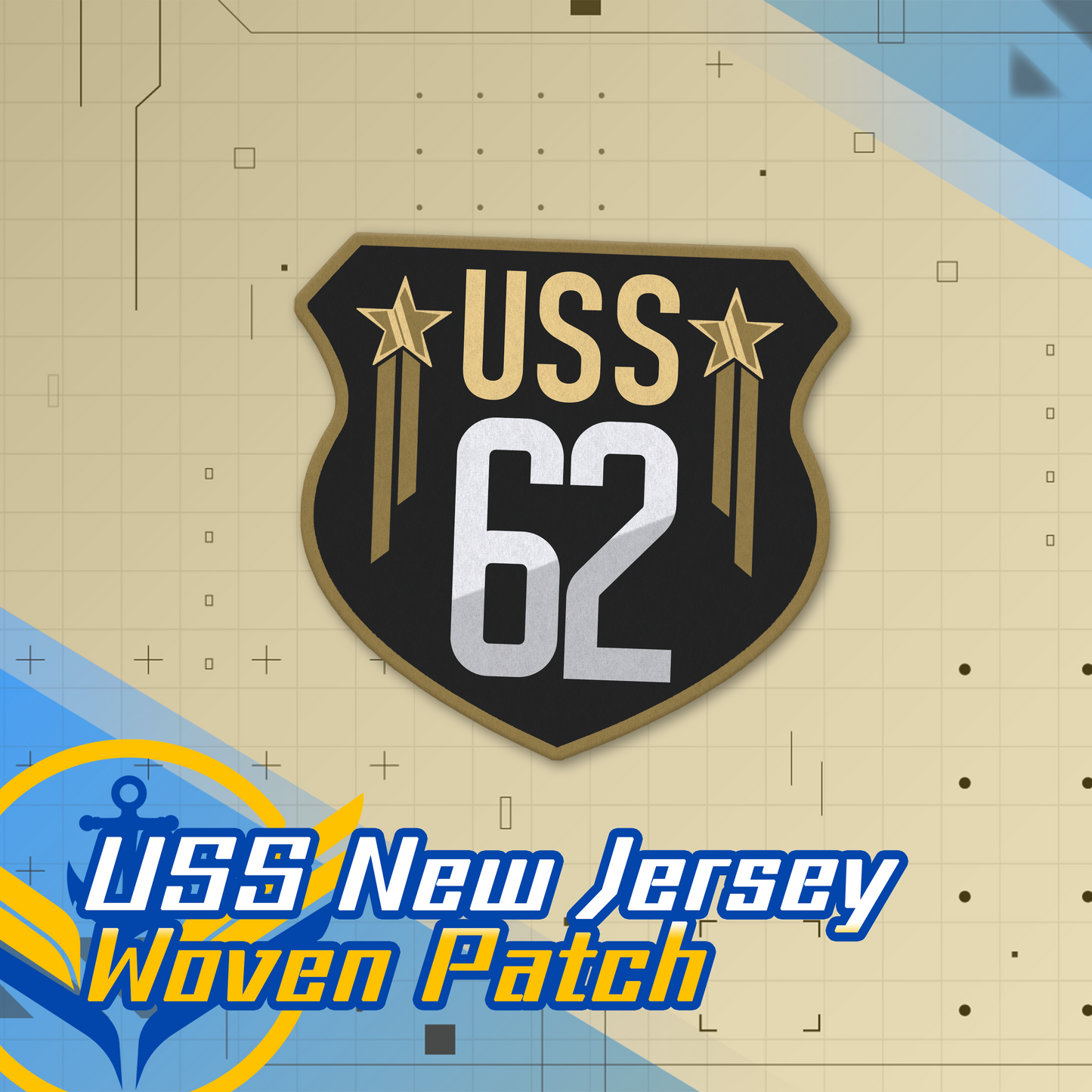 VFleet Project : USS New Jersey BB-62 Patch