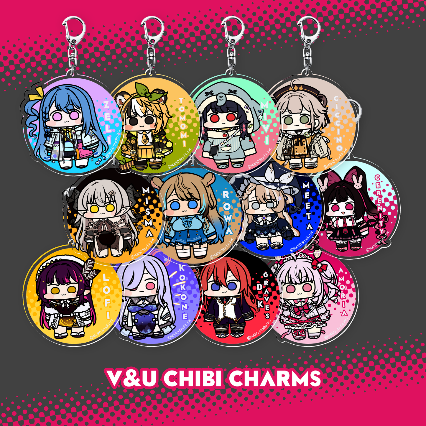 V&U : V&U Chibi Keychains