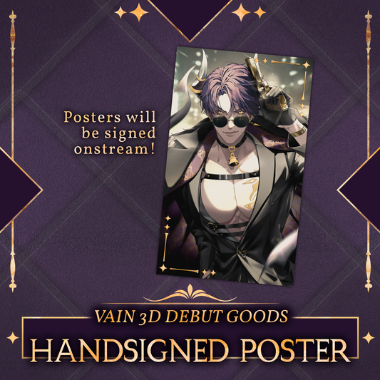 InVain : Personalized Hand Signed Poster