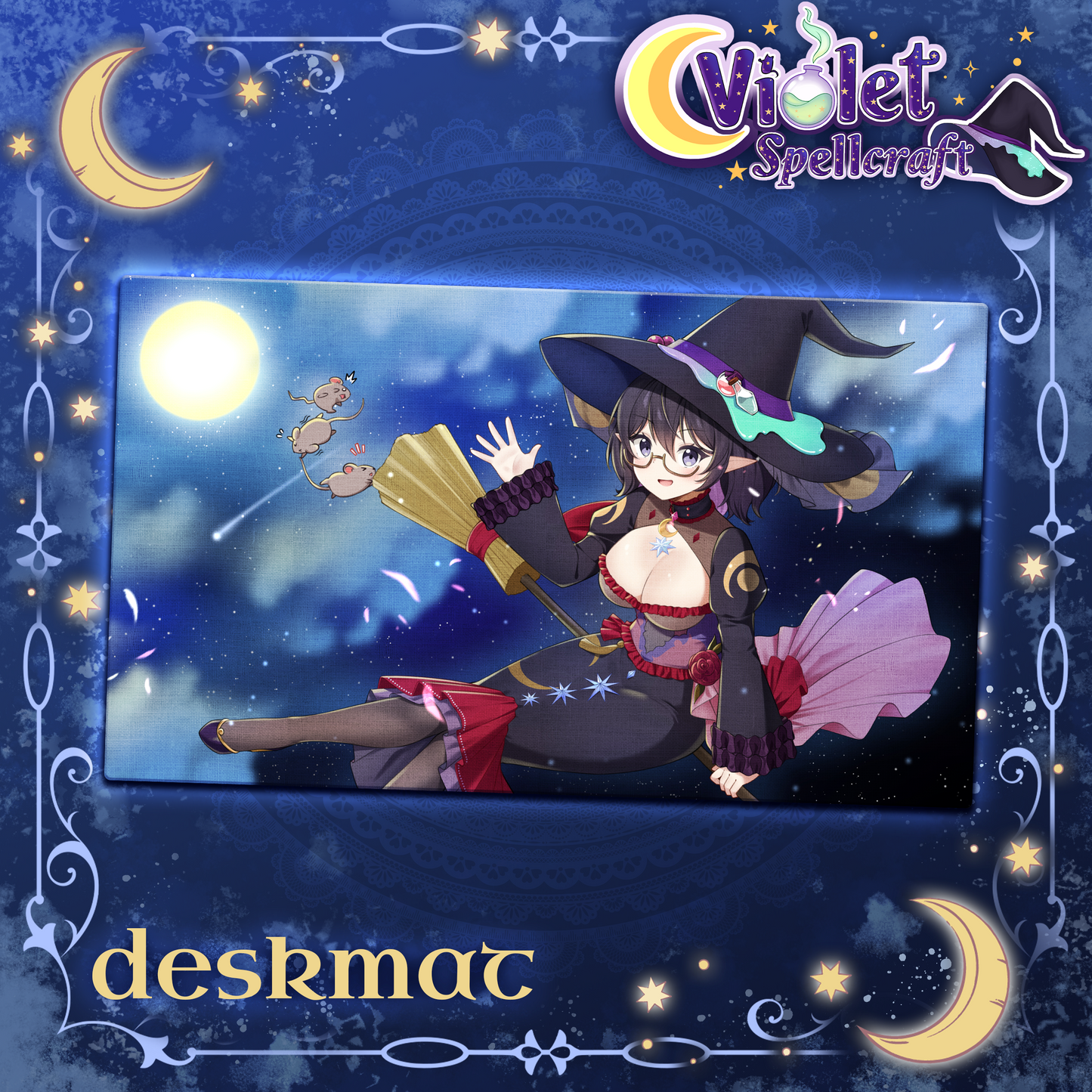 Violet Spellcraft : 35x60cm Deskmat