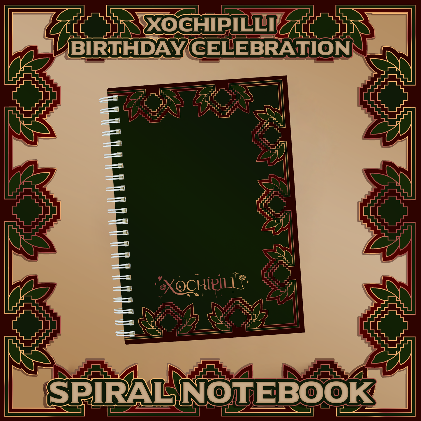 Xochipilli : Spiral Notebook
