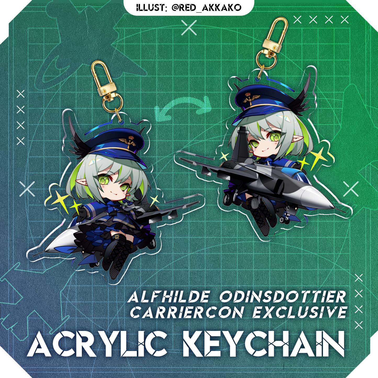 Alfhilde : Jet Keychain