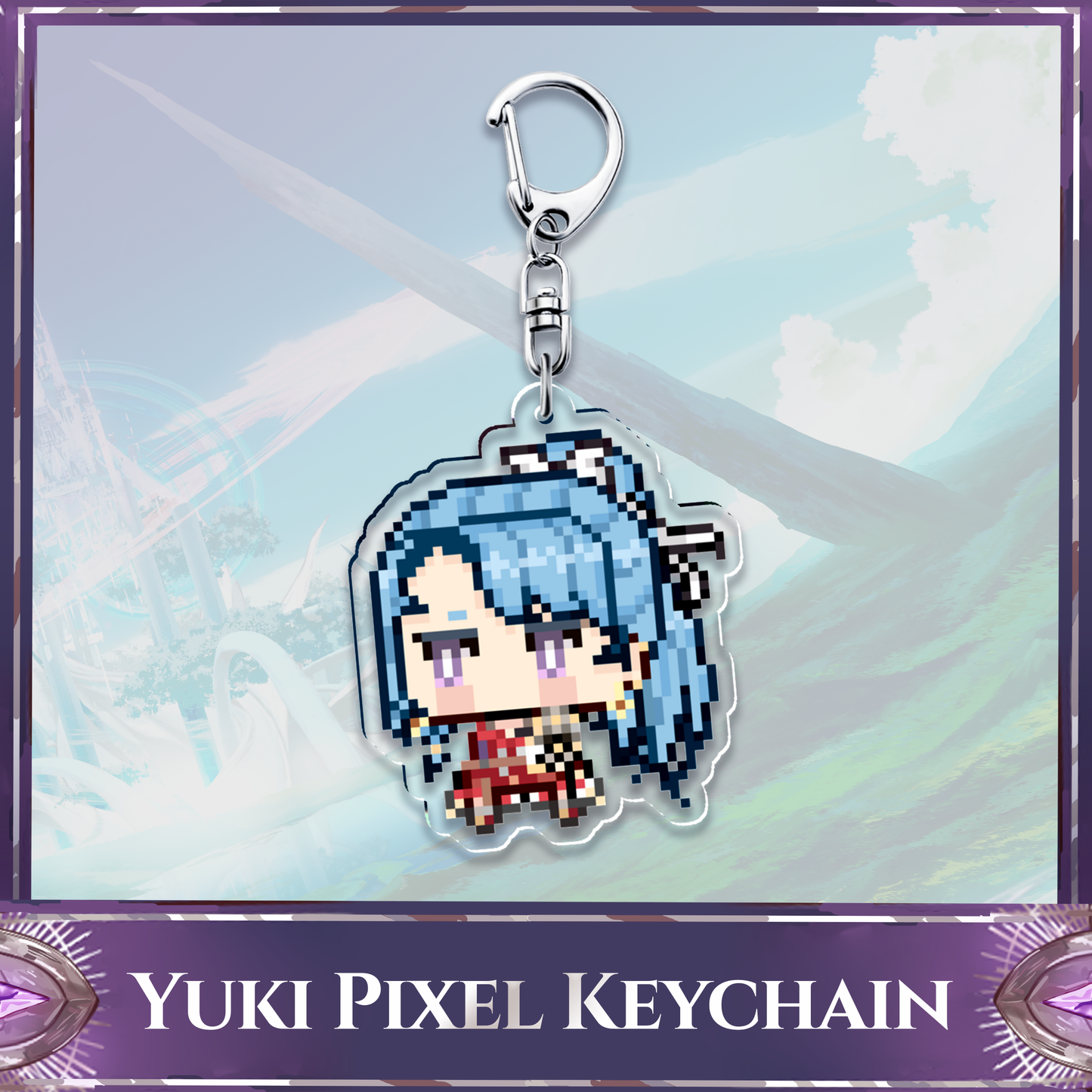 Duo Leveling : Yuki Pixel Keychain