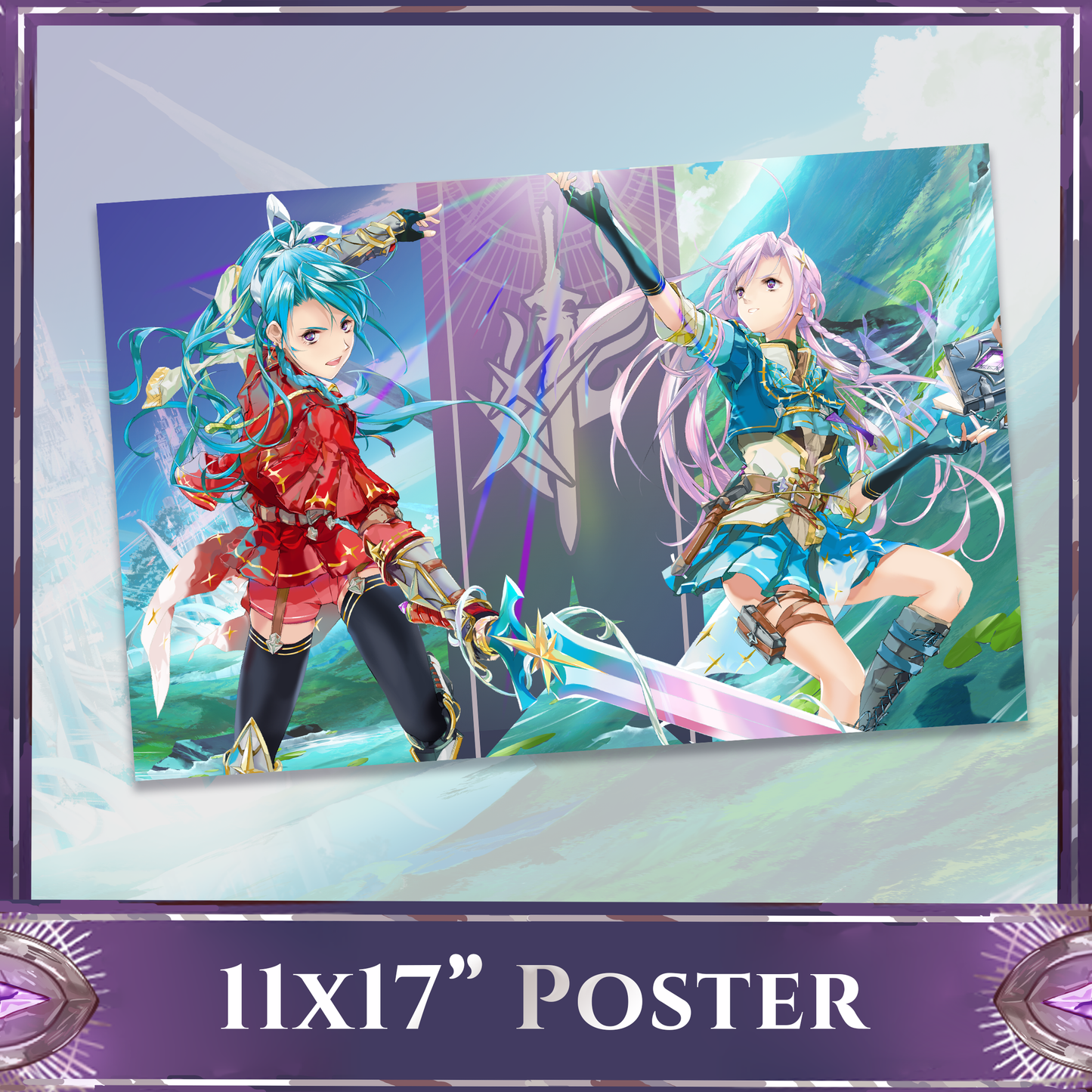 Duo Leveling : 11x17" Poster Print