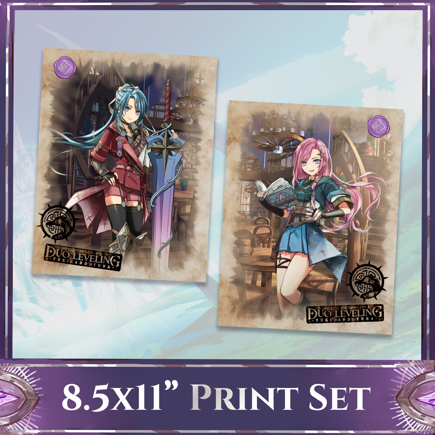 Duo Leveling : 8.5x11" Print Set