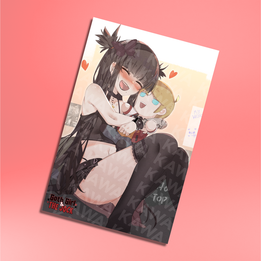 Goth Girl and The Jock : Hug Poster