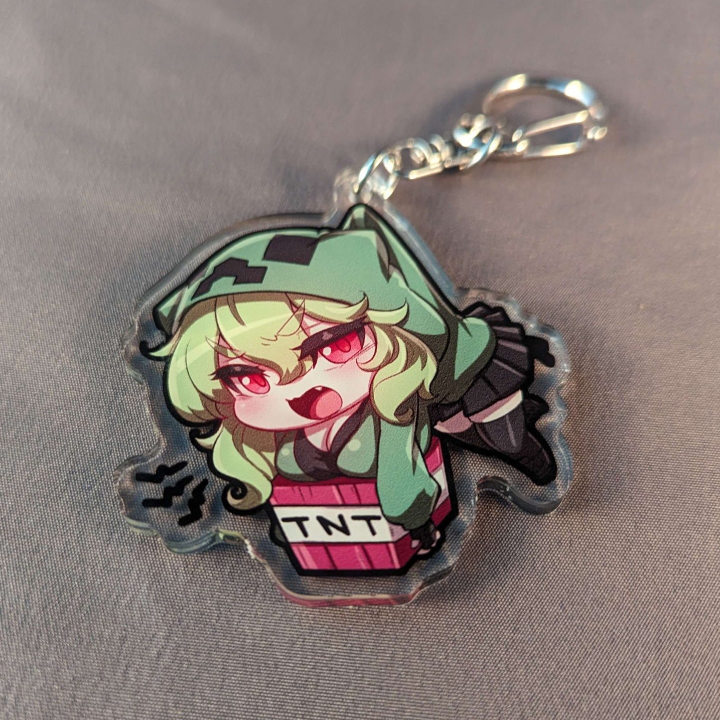 Minecraft Girls : Creeper-Chan Keychain