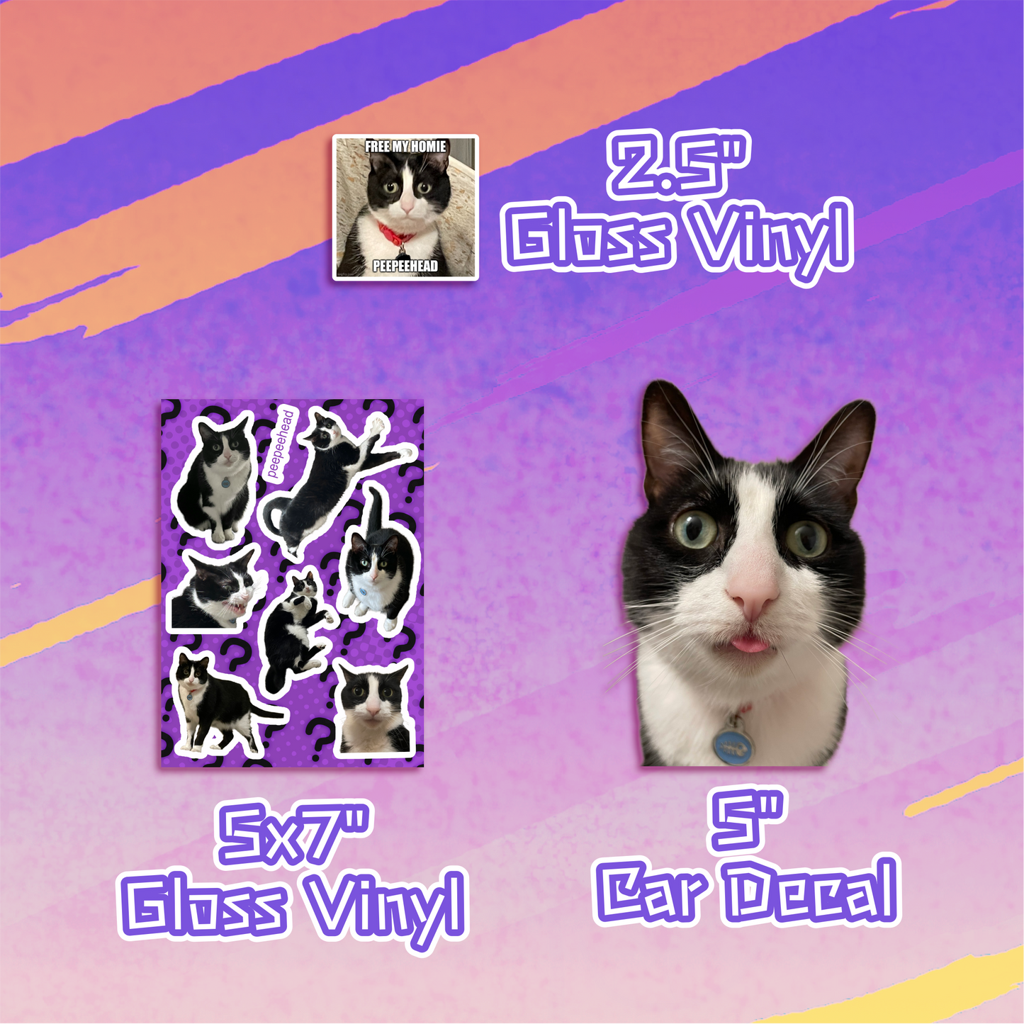 Grape : peepeecat Sticker Pack