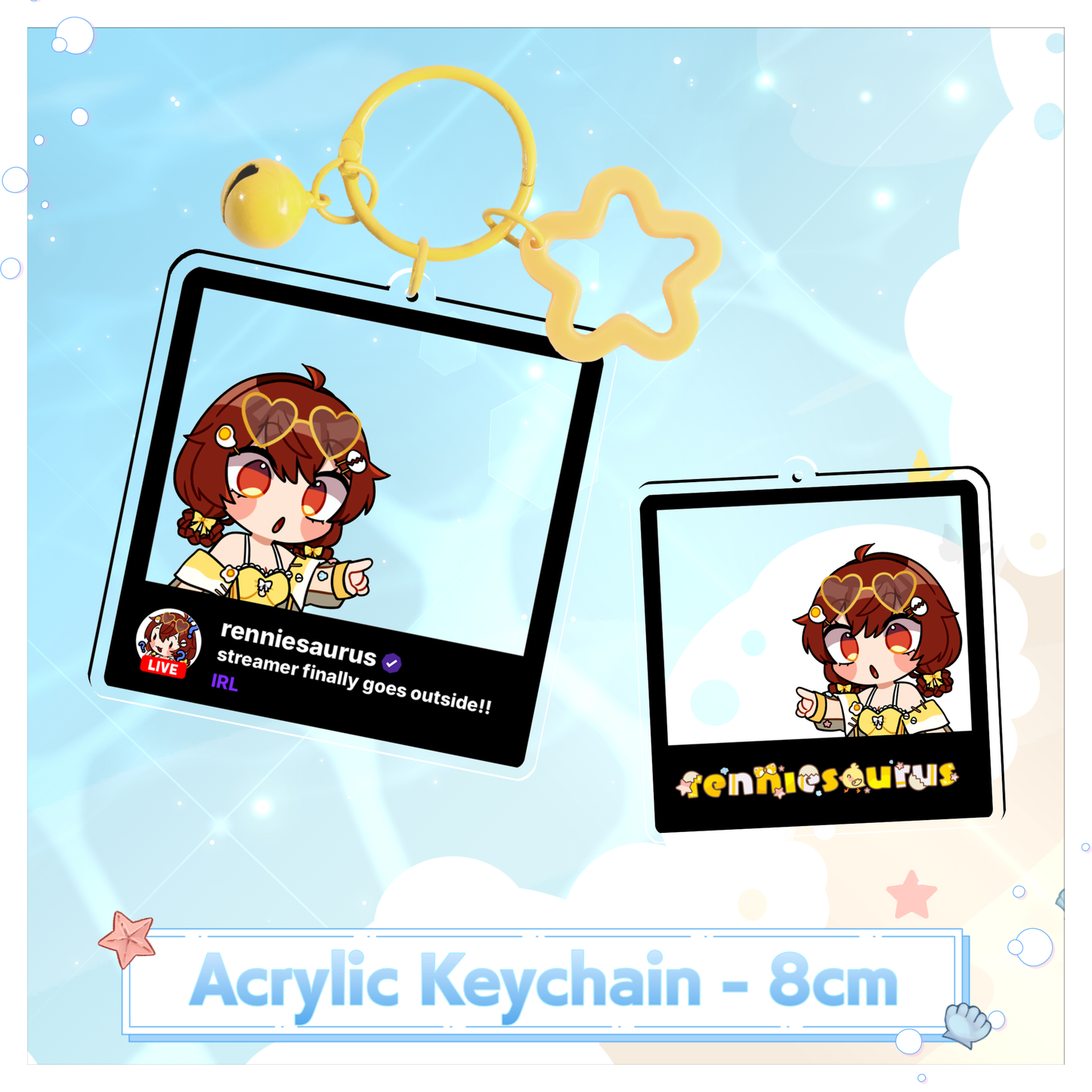 renniesaurus : Acrylic Keychain