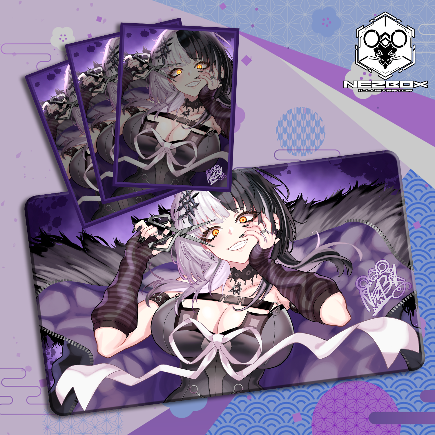 Shiori Novella : Stitched Playmat & Standard Sleeves – Kawa Shiori Novella : Stitched Playmat & Standard Sleeves – Kawa