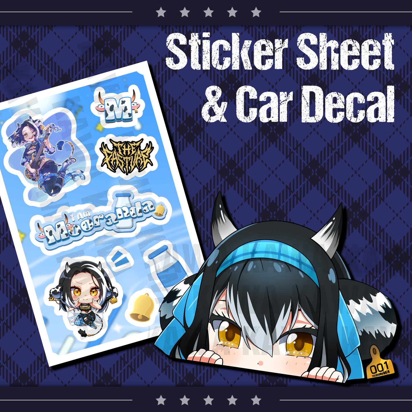 Mooranda: Sticker Sheet & Car Decal