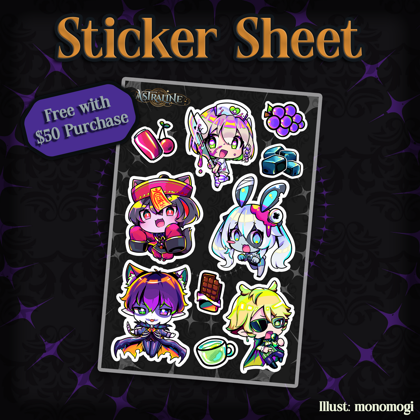 AstraLine : Spooky Sticker Sheet
