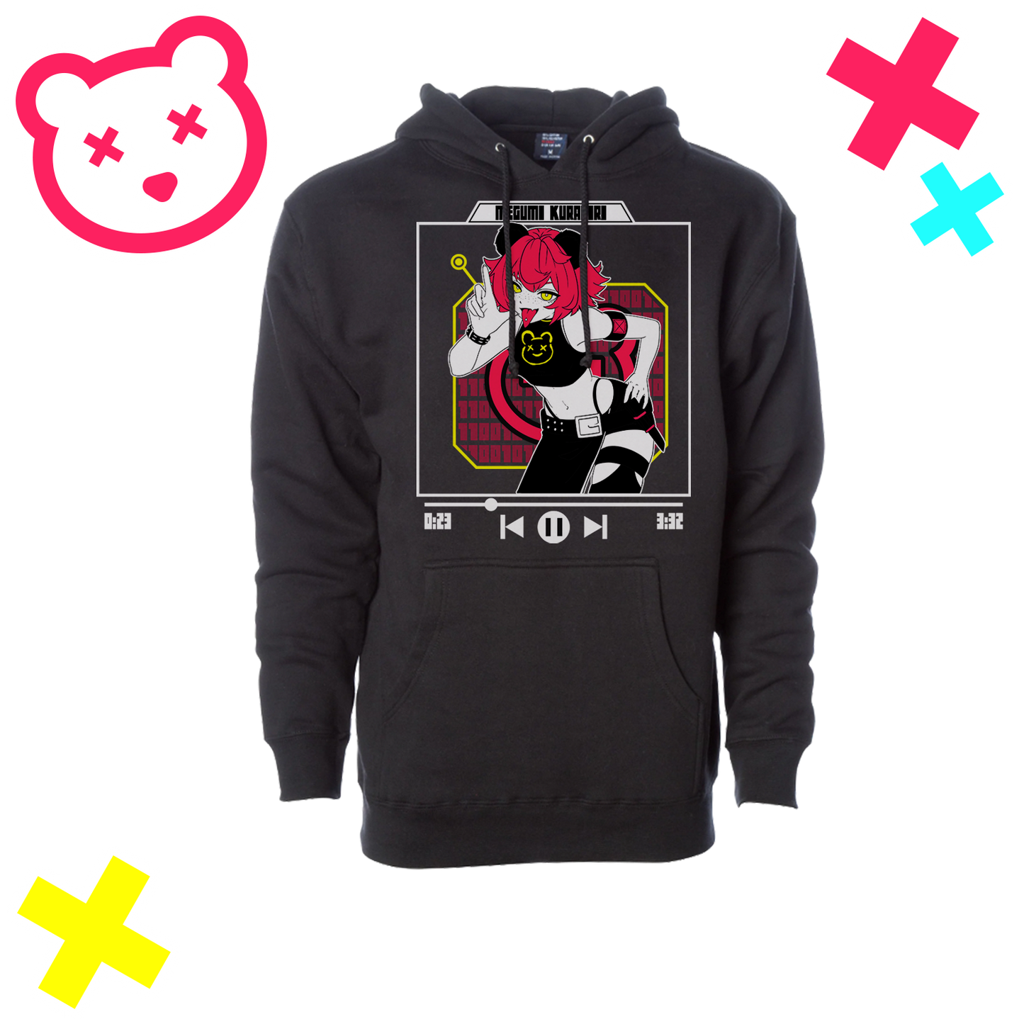 Black pullover hoodie / Zumlings