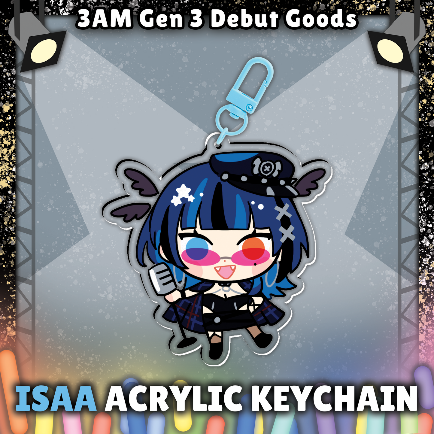 3 AM : RockStar Isaa Chibbers Keychain