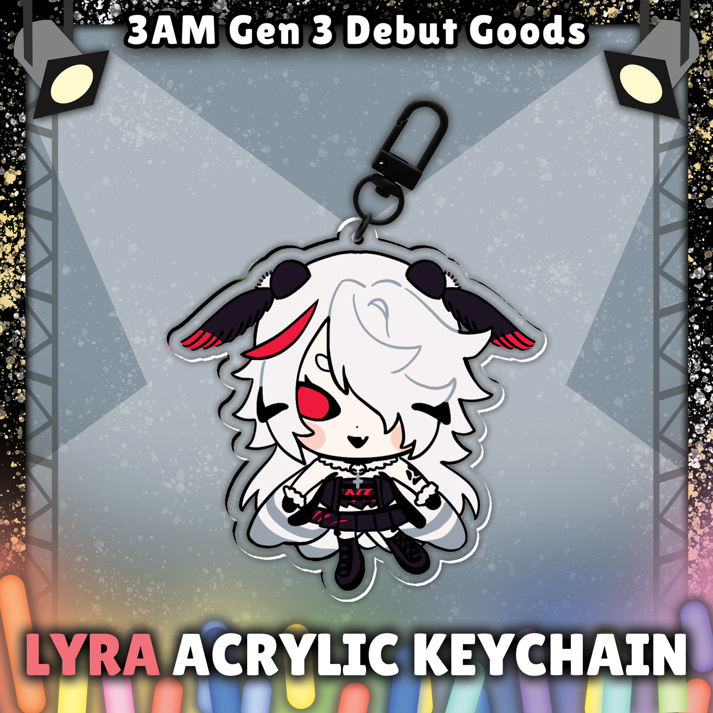 3 AM : RockStar Lyra Chibbers Keychain