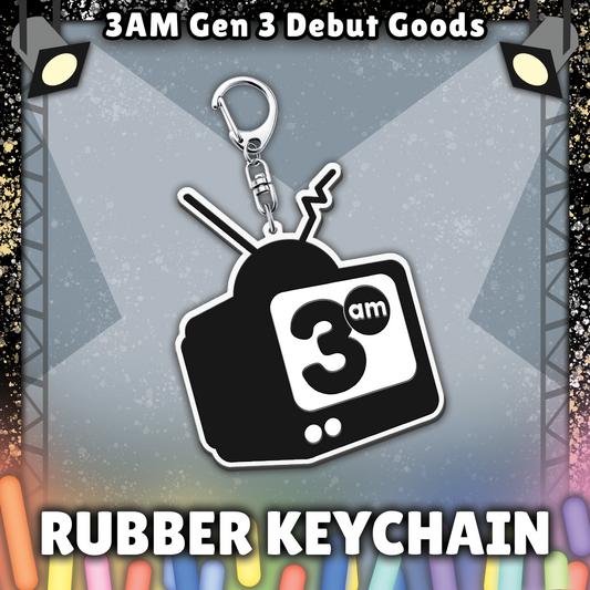 3 AM : Rubber Keychain