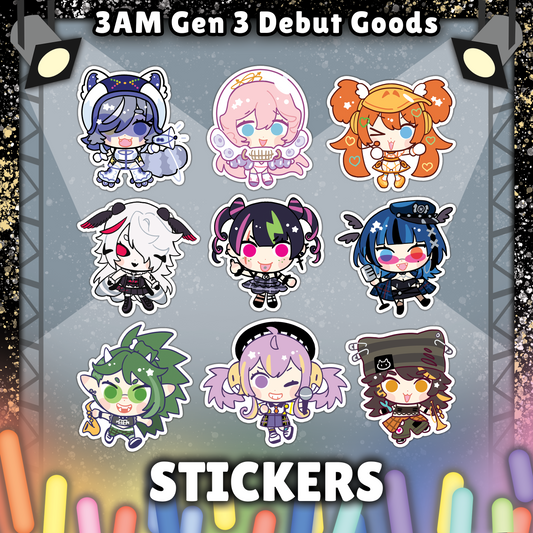 3 AM : Chibbers Stickers