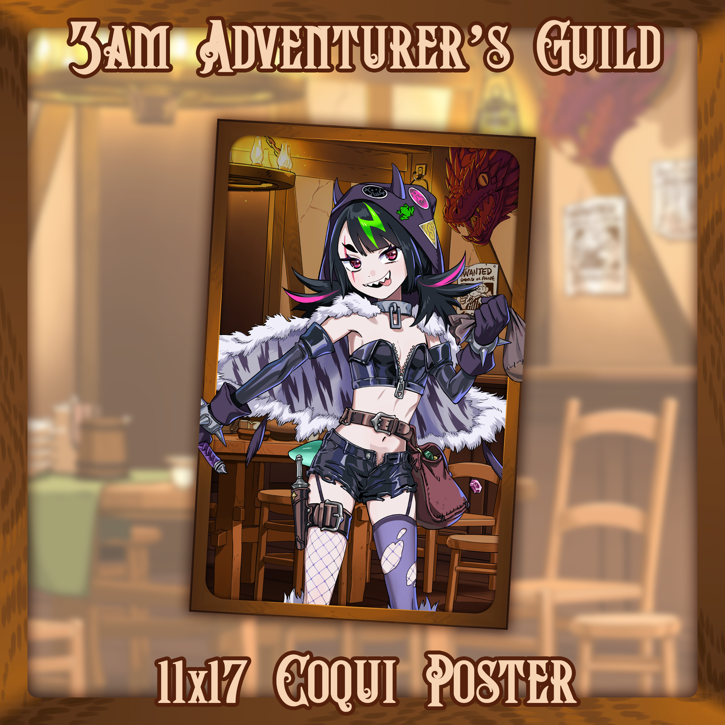 Coqui : Adventurer's Guild Poster