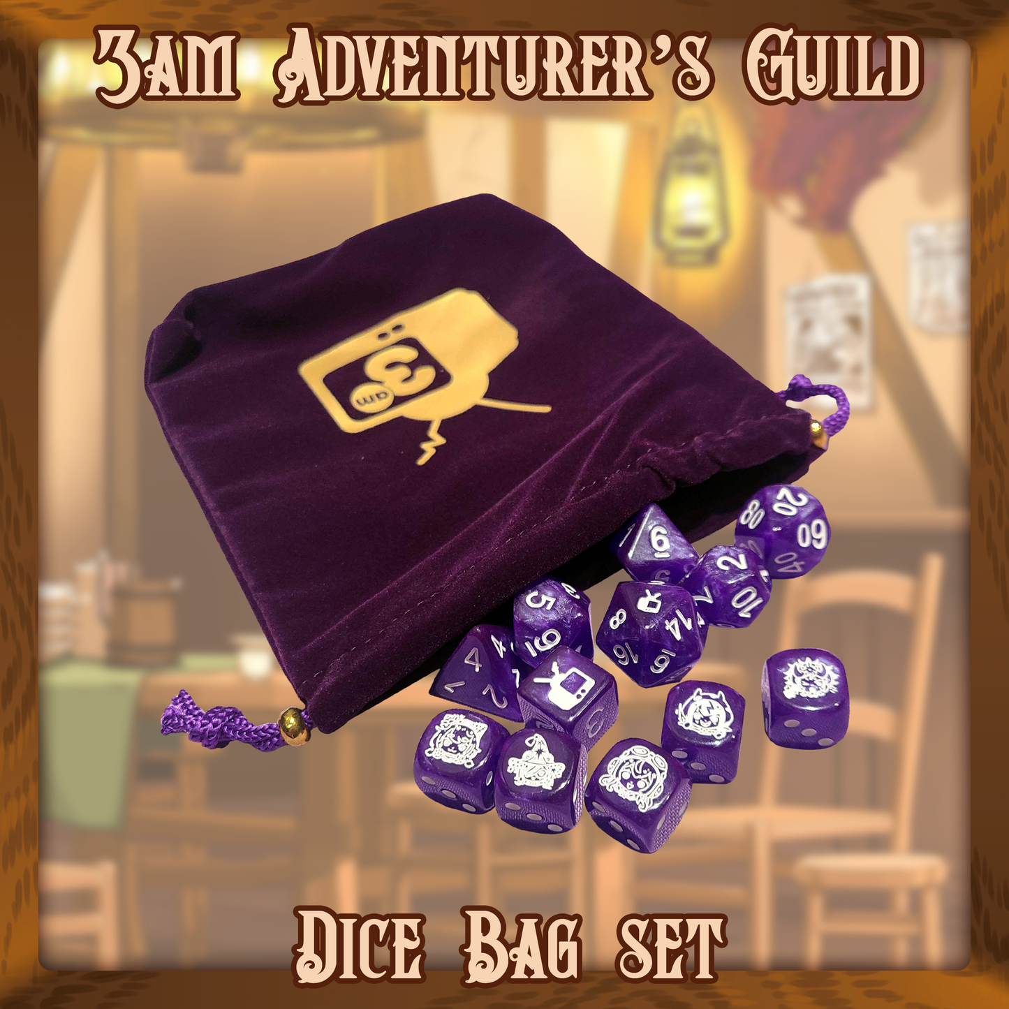3 AM : Dice Bag Set