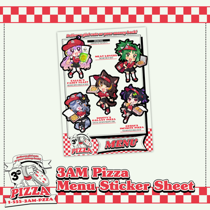 3AM : Pizza Sticker Set