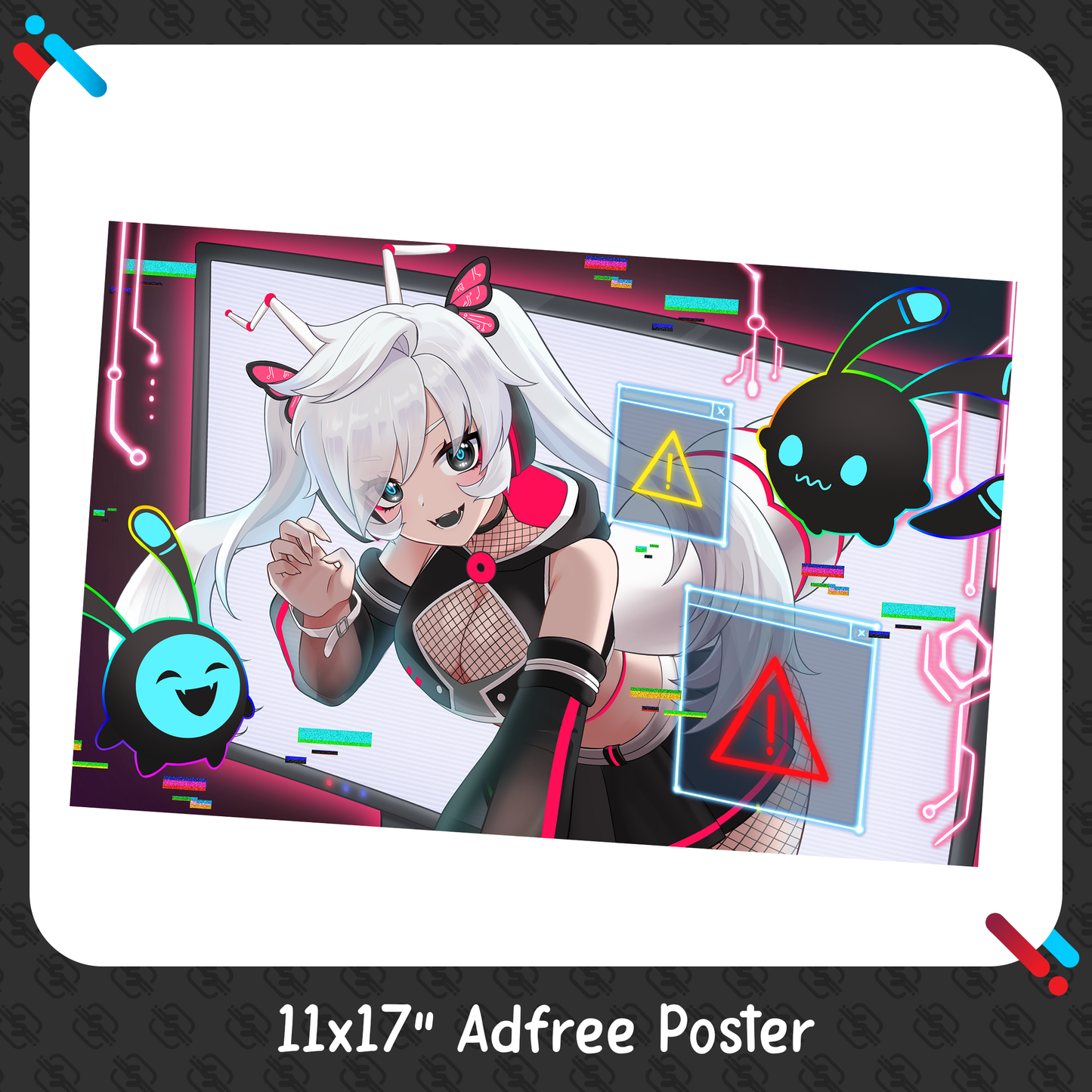 Adfree : 11x17" Poster Print
