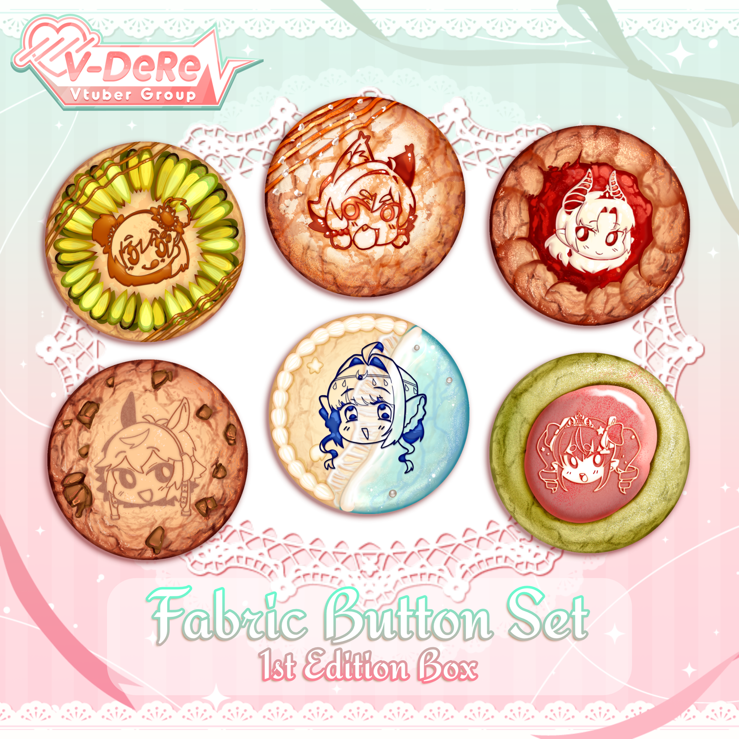 V-Dere : Cookie Buttons Collector's Set [1st Edition]