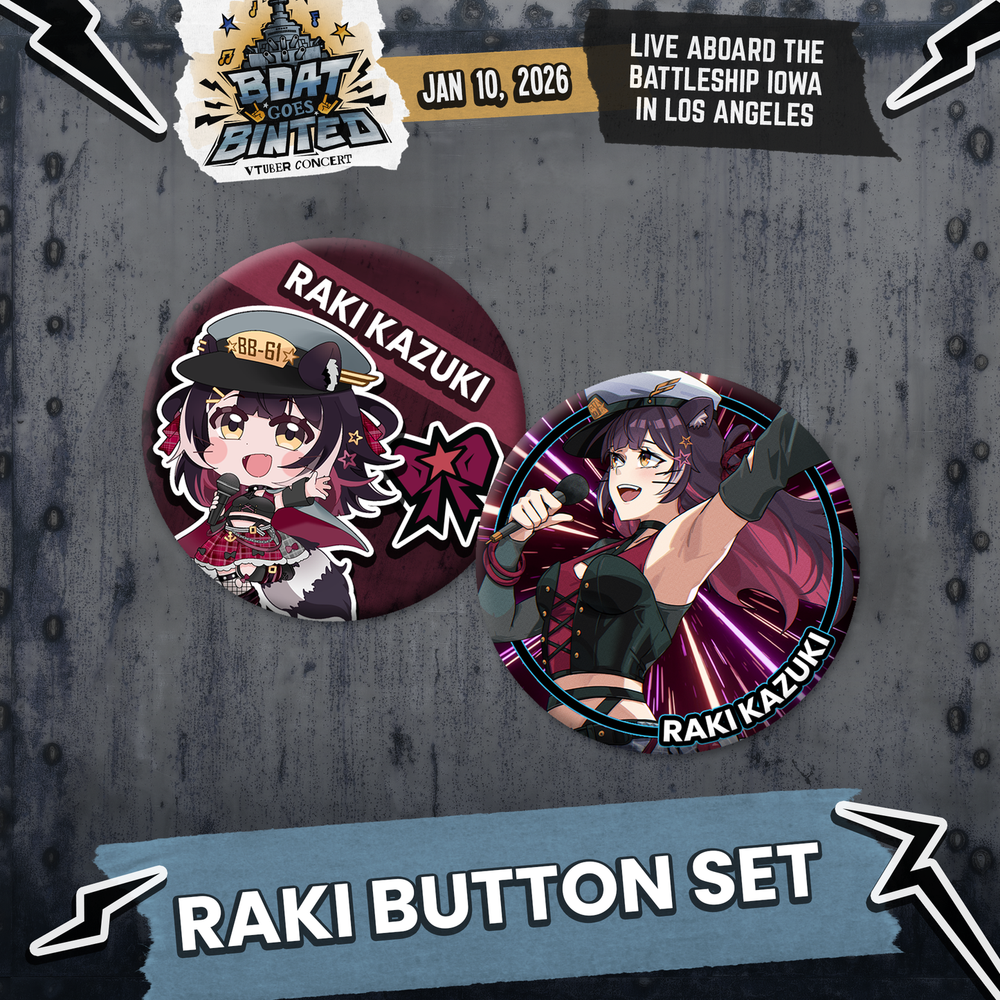 Boat Goes Binted : Button Sets