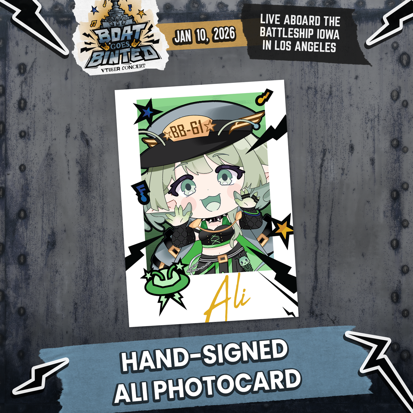 Boat Goes Binted : Hand-Signed Photocards (ONLINE ONLY)