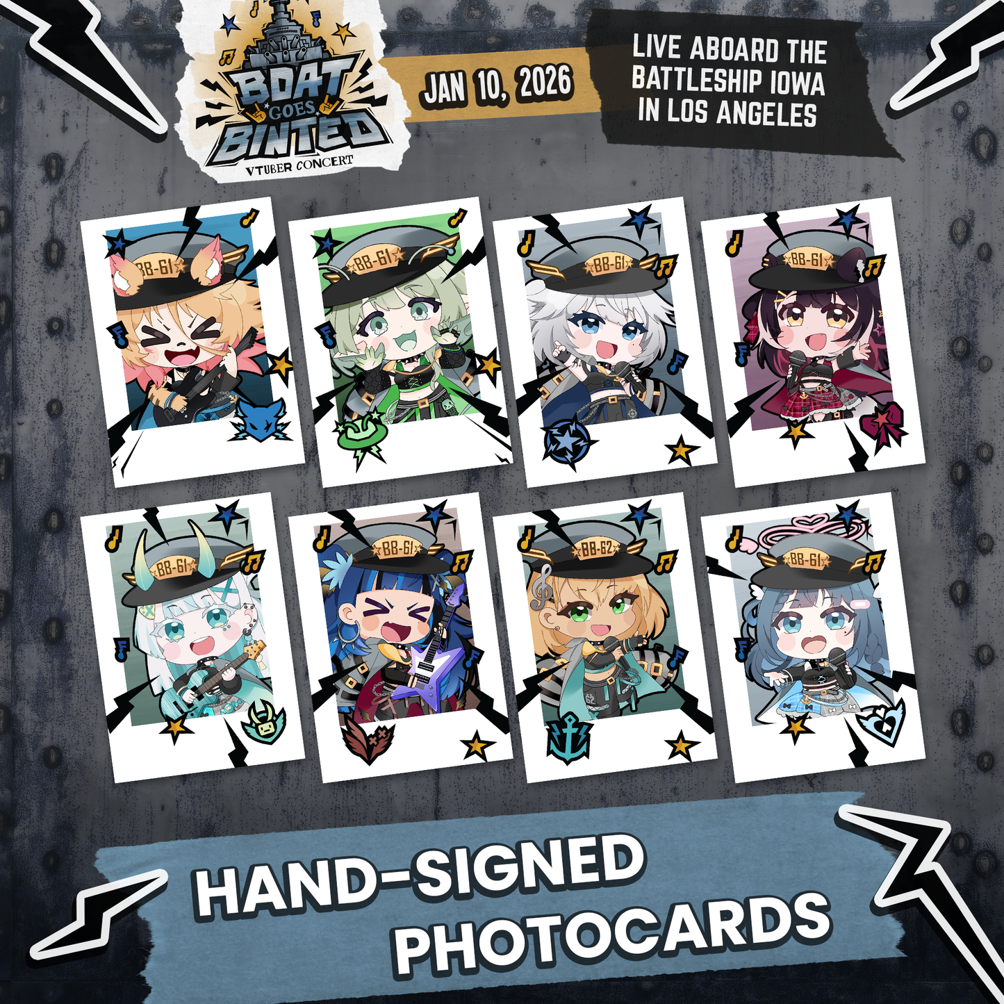 Boat Goes Binted : Hand-Signed Photocards (ONLINE ONLY)