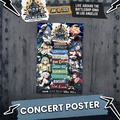 Boat Goes Binted : 11x17" Concert Poster