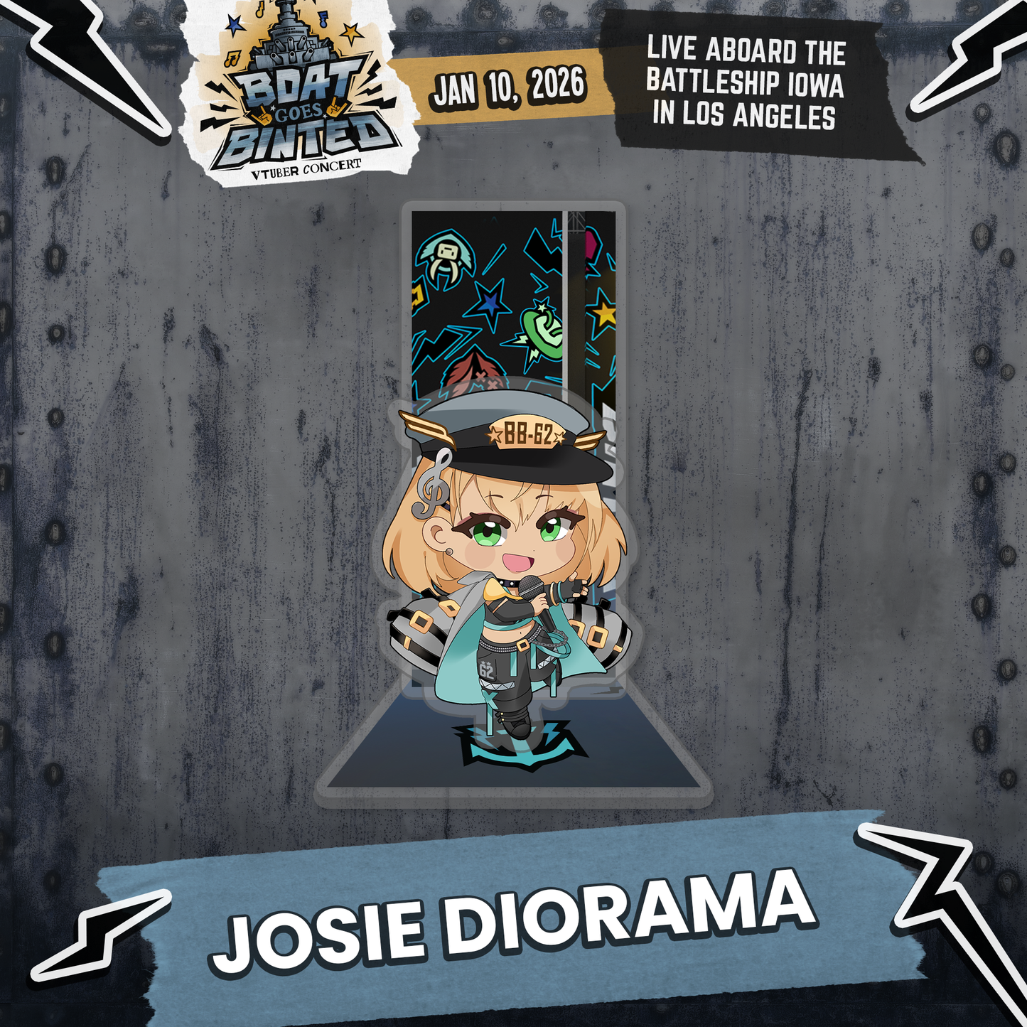 Boat Goes Binted : Acrylic Diorama Set