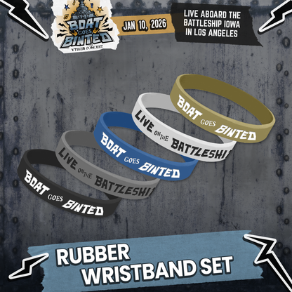 Boat Goes Binted : (CONCERT PICKUP) Rubber Wristband Set