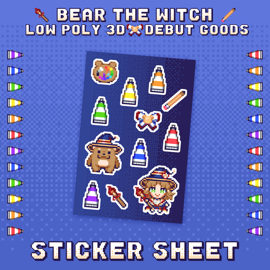 Bear the Witch : Sticker Sheet