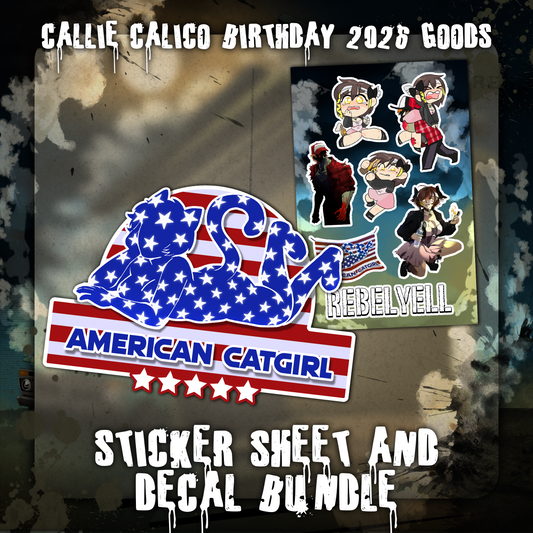 Callie Calico : Sticker Sheet & Car Decal Set