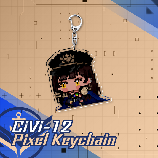 VFleet Project : Civi-12 Pixel Keychain