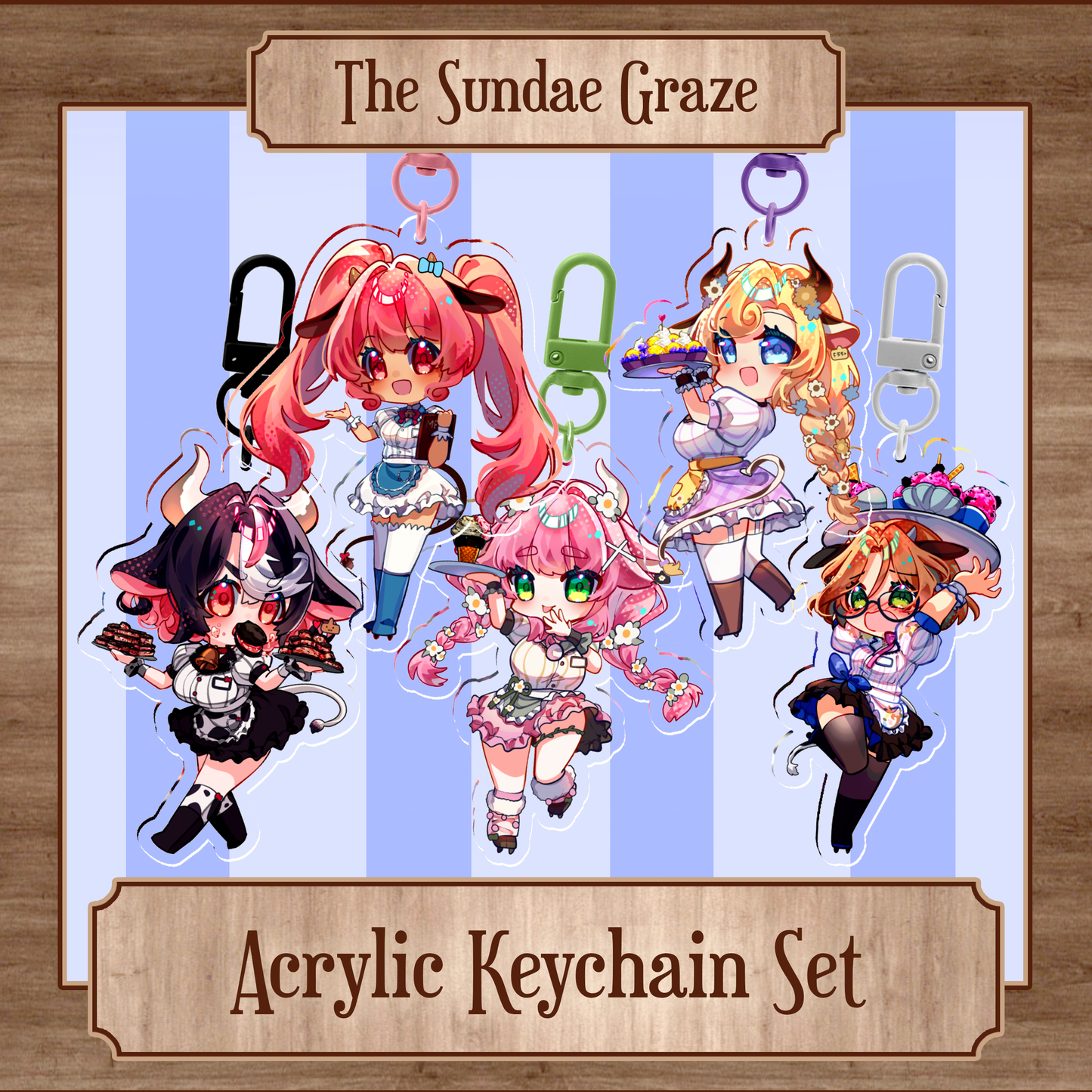 Sundae Graze : Keychain Set