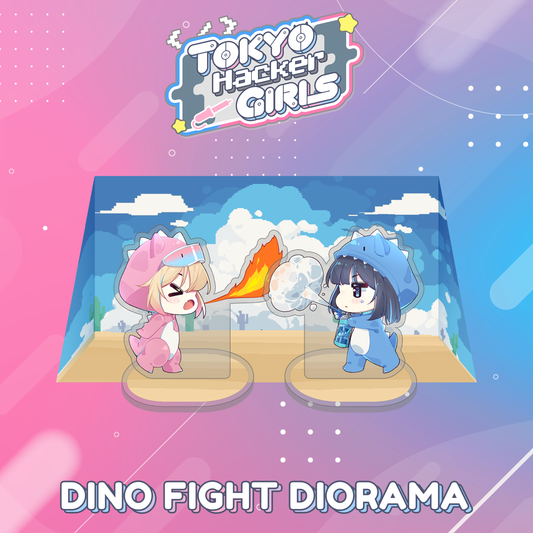 Tokyo Hacker Girls : Dino Fight Diorama