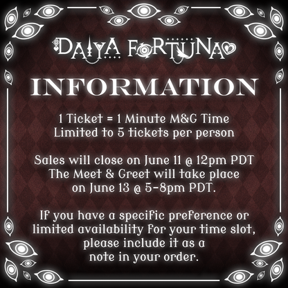 Daiya Fortuna : Meet & Greet Ticket (June 2026)