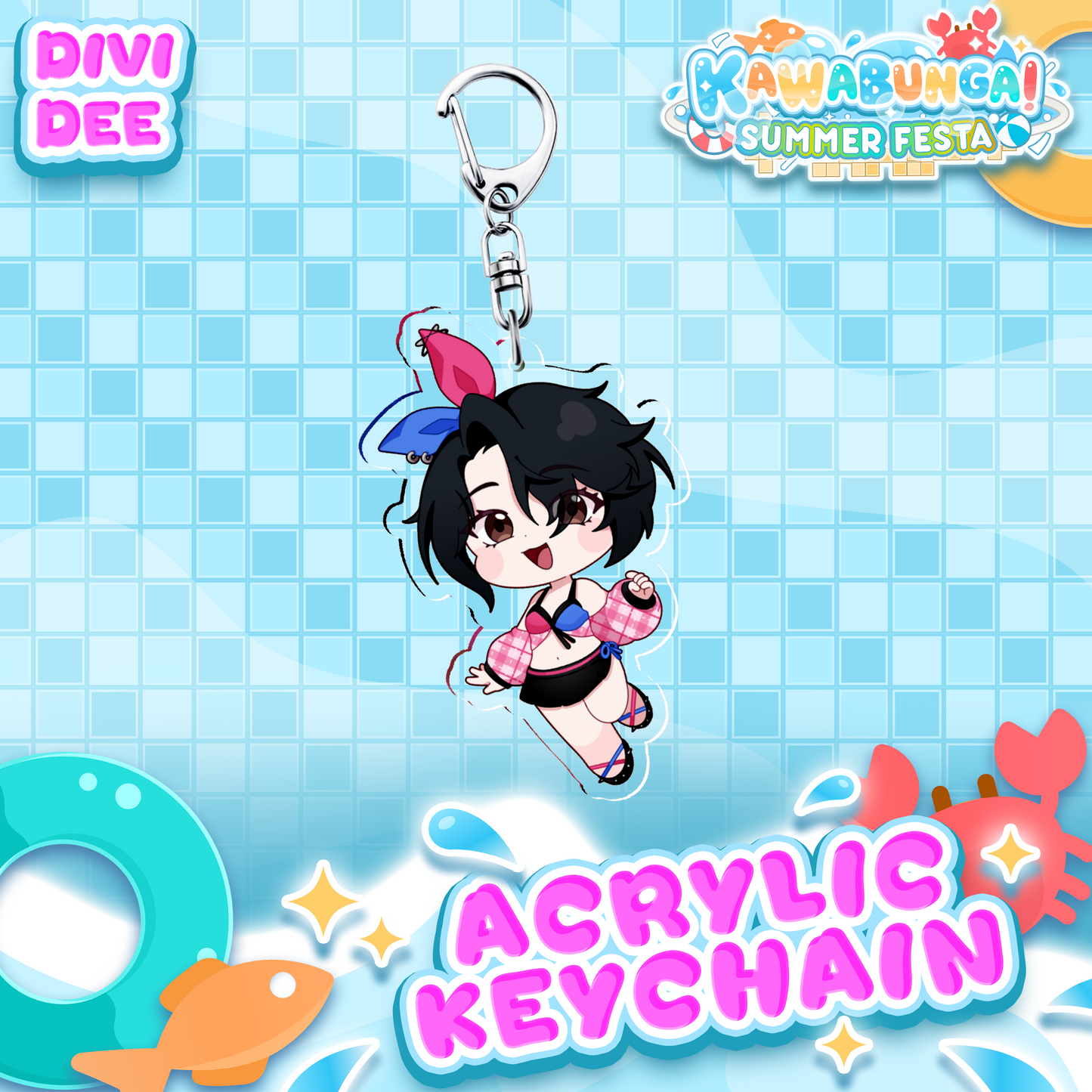 Kawa Staff : Divi Kawabunga Keychain