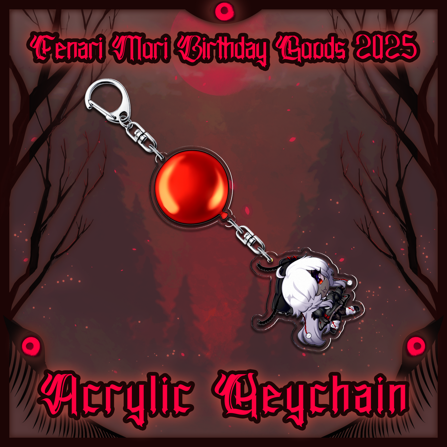 Fenari Mori : Dangling Balloon Keychain