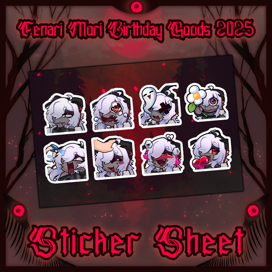 Fenari Mori : Emotes Sticker Sheet