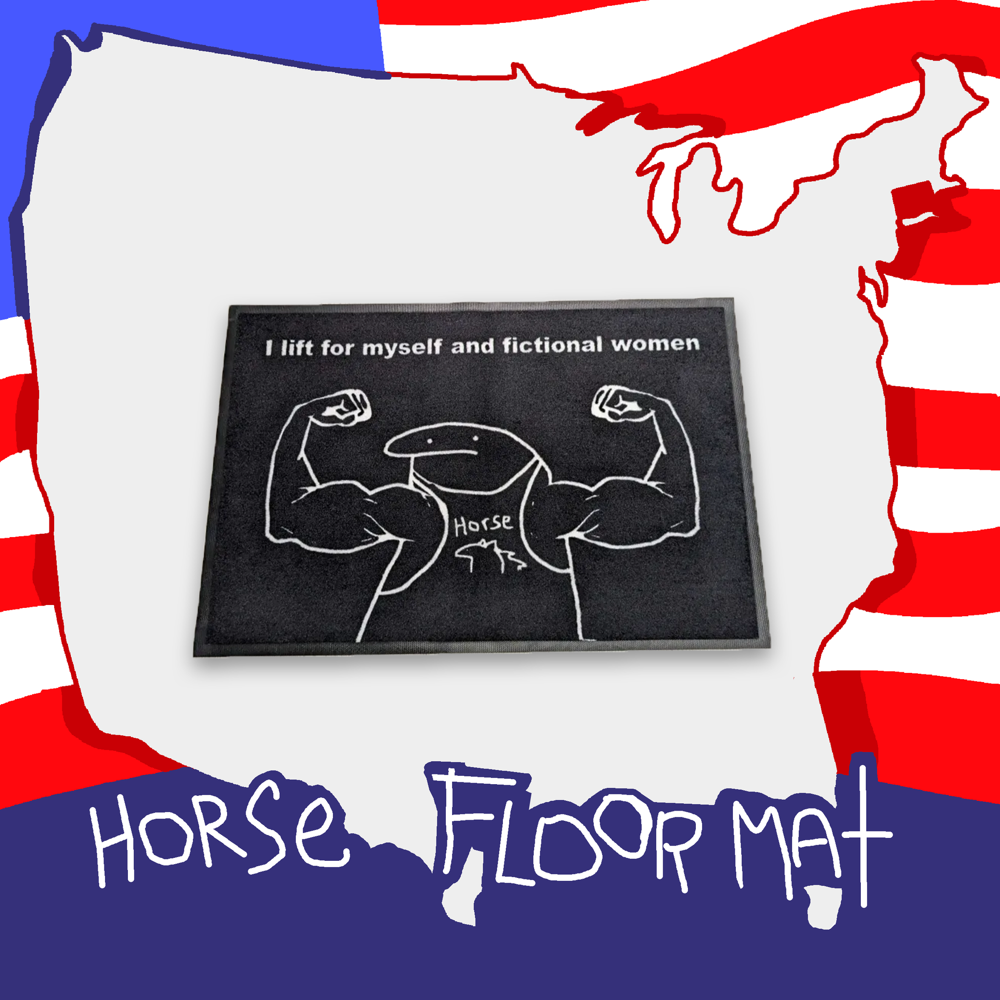 Florkofcows Horse Floormat Kawa Entertainment florkofcows-horse-floormat-kawa-entertainment